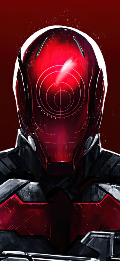 Fond d'écran iPhone Redhood Minimal 5k