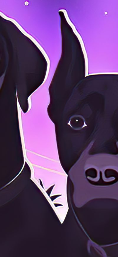 Fond d'écran iPhone Street Dogs Retrowave 4k