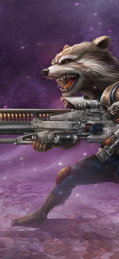 Fond d'écran iPhone 4k Rocket Raccoon