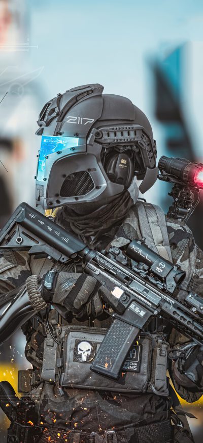Fond d'écran iPhone Scifi Police New London 4k