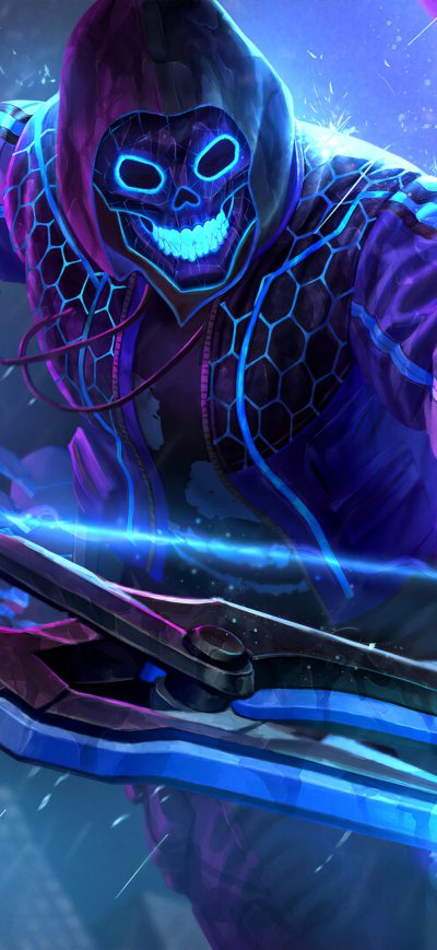 Fond d'écran iPhone Smite Neon Hero