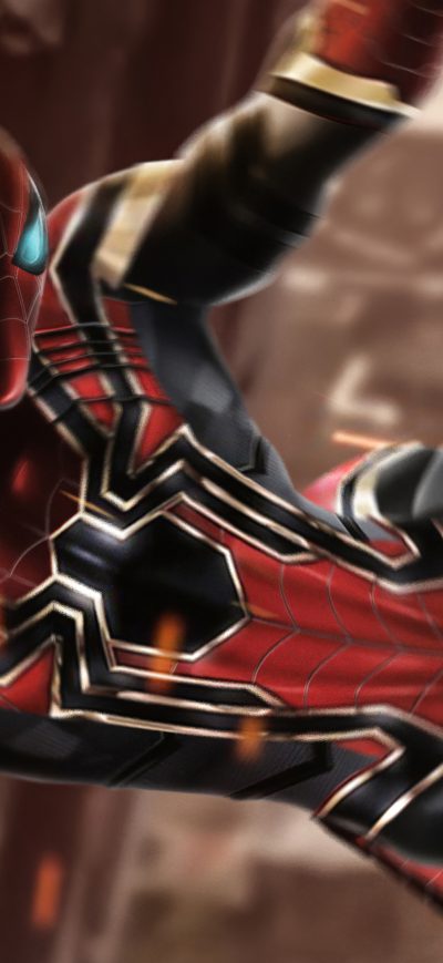 Fond d'écran iPhone Spiderman Getting Away 4k