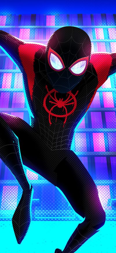 Fond d'écran iPhone Miles Morales Up