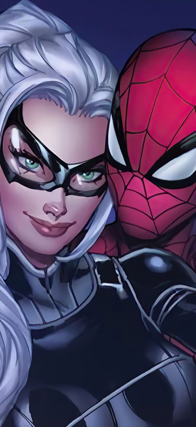 Fond d'écran iPhone Black Cat And Spider Man