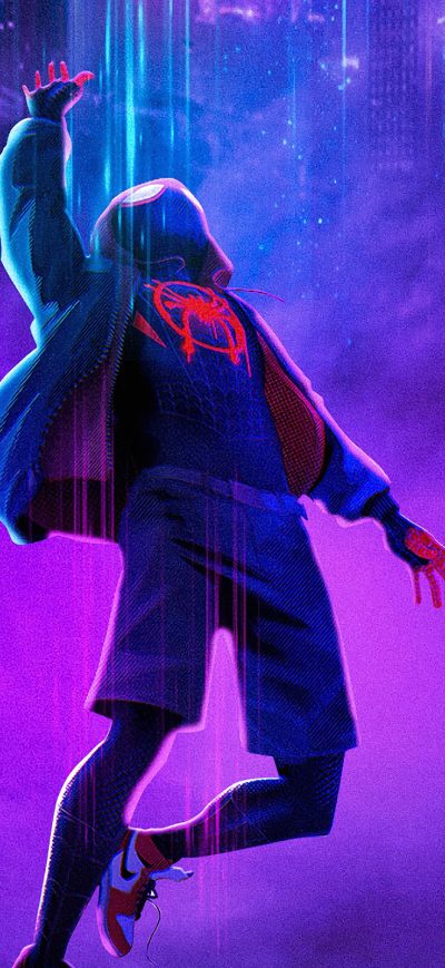 Fond d'écran iPhone Miles Morales Spider New