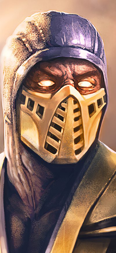 Fond d'écran iPhone Scorpion Sub Zero Mortal Kombat Art