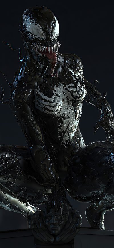 Fond d'écran iPhone Venom Rain 4k