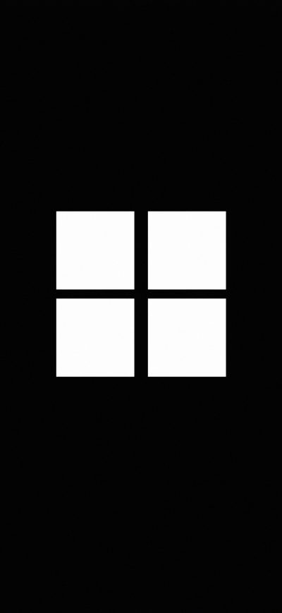 Fond d'écran iPhone Minimalistic Windows Logo Black 4k