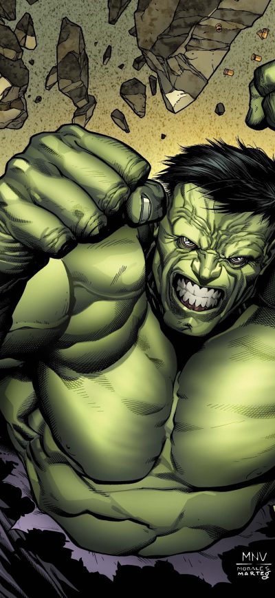 Fond d'écran iPhone Deadpool Hulk Spiderman Art