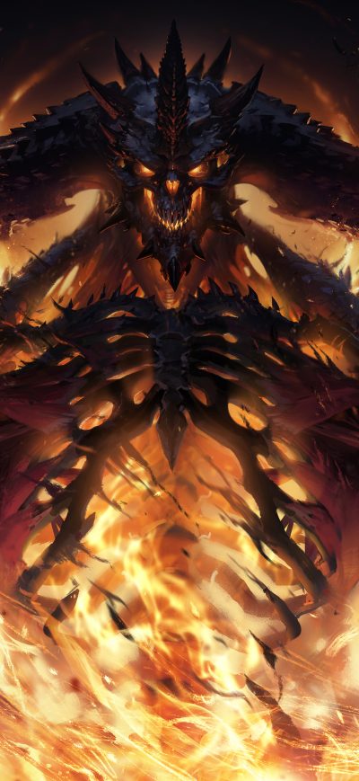 Fond d'écran iPhone Diablo Immortal 5k