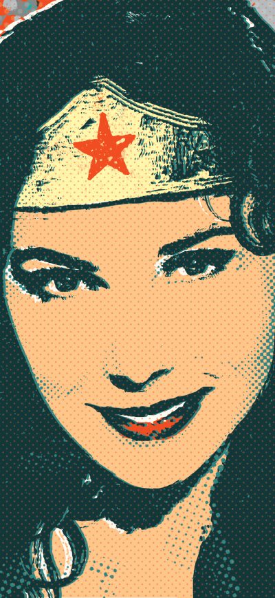 Fond d'écran iPhone Wonder Woman Illustration 5k
