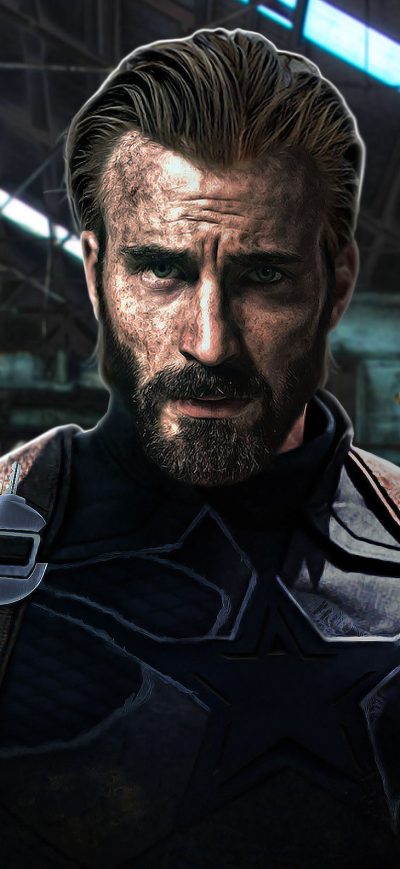Fond d'écran iPhone Captain America With Beard In Avengers Infinity War 2018