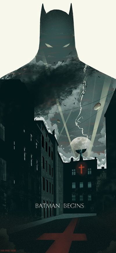 Fond d'écran Batman Begins Fan Art sur iPhone