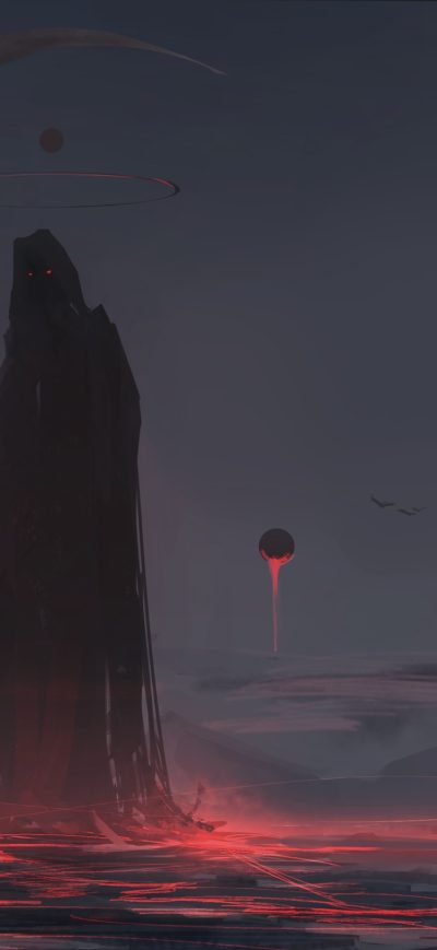 Fond d'écran iPhone Grim Reaper 4k