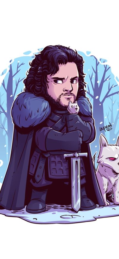 Fond d'écran iPhone Jon Snow Minimal