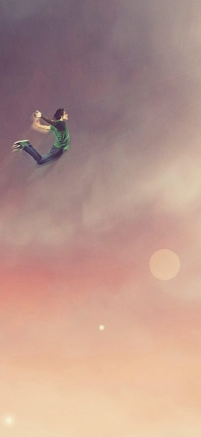 Fond d'écran iPhone Cliff Jump Artwork