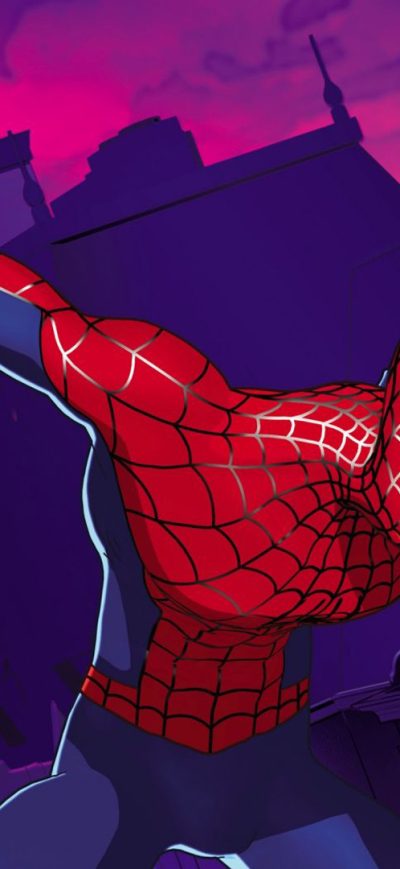 Fond d'écran iPhone Spiderman Colorful Art