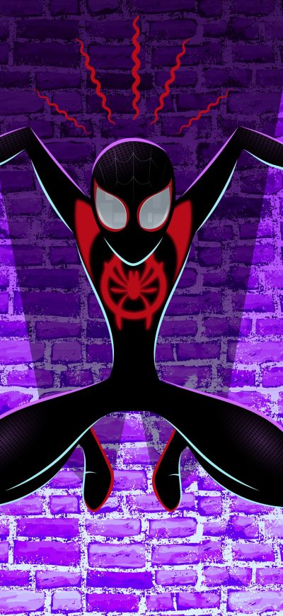 Fond d'écran iPhone Spiderman Miles Morales Digital Artworks
