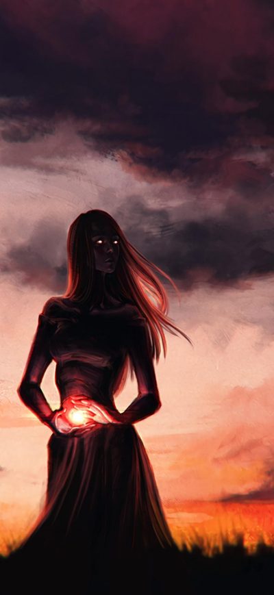 Fond d'écran iPhone Glowing Eyes Fantasy Girl