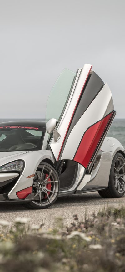 Fond d'écran iPhone Custom Gray McLaren 570S With Vertical Doors