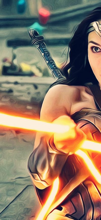 Fond d'écran iPhone Justice League Wonder Woman 4k