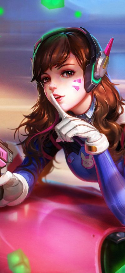 Fond d'écran iPhone Dva Overwatch Art