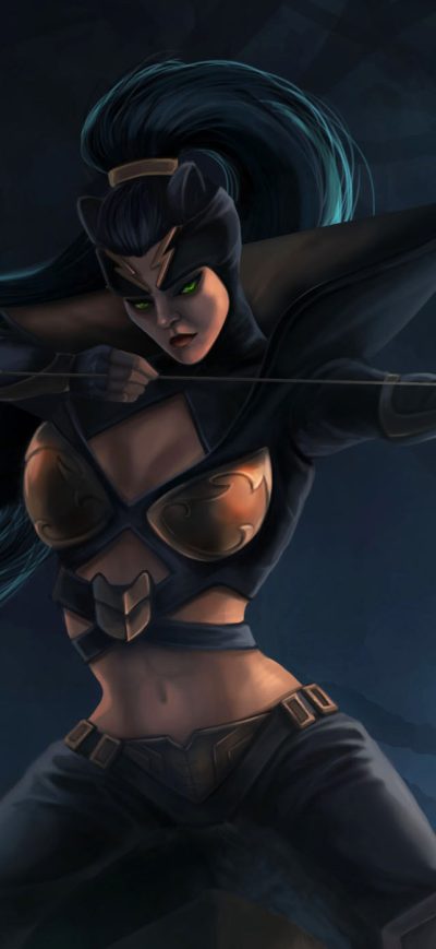 Fond d'écran iPhone Warrior Girl With Archer Arrow