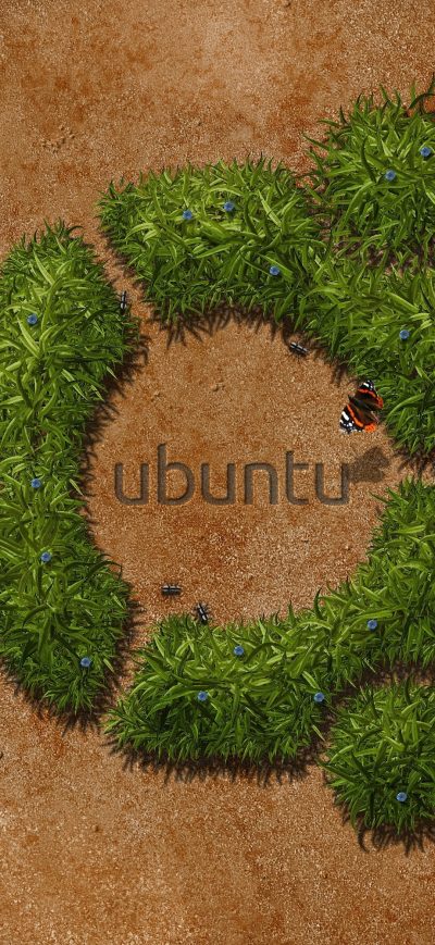 Fond d'écran Ubuntu Logo 1 sur iPhone