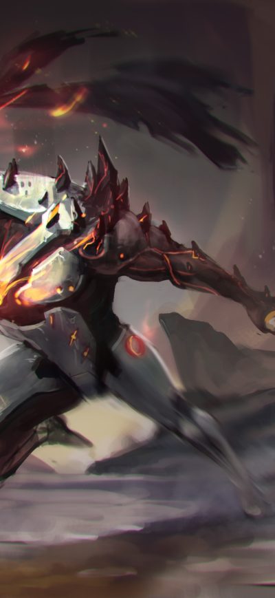 Fond d'écran iPhone Genji Overwatch Artwork 4k