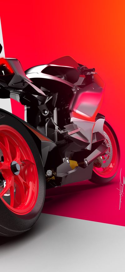 Fond d'écran iPhone Ducati Zero Electric 2020 Rear