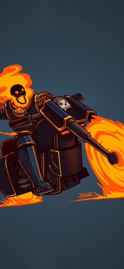 Fond d'écran iPhone Ghost Rider Minimalism Hd