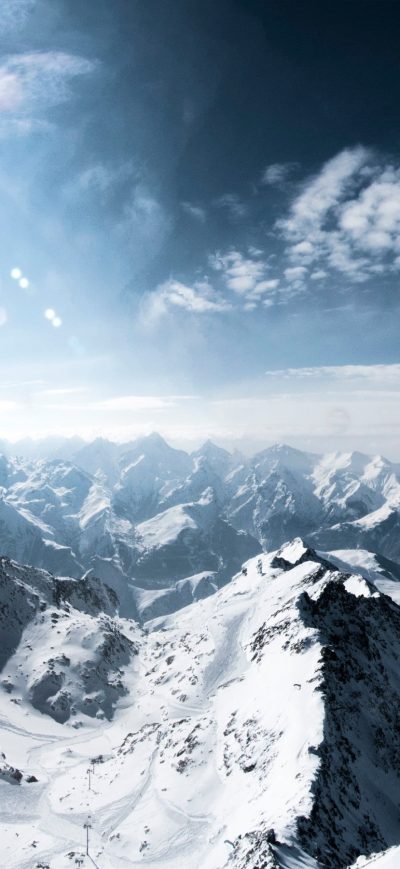 Fond d'écran Alps Snow sur iPhone