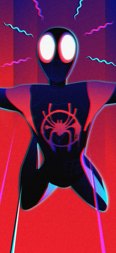Fond d'écran iPhone Spiderman Miles Morales Digital Art 4k