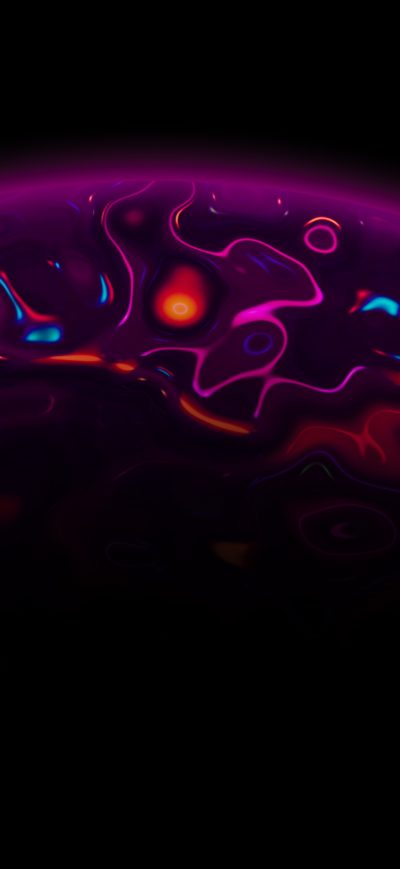 Fond d'écran iPhone Lava Planet Abstract 4k
