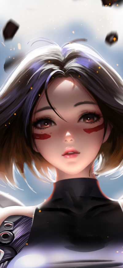 Fond d'écran iPhone Alita Battle Angel Digital Art
