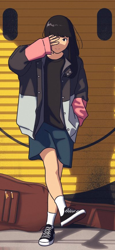 Fond d'écran iPhone Keep Smiling Anime Girl 4k
