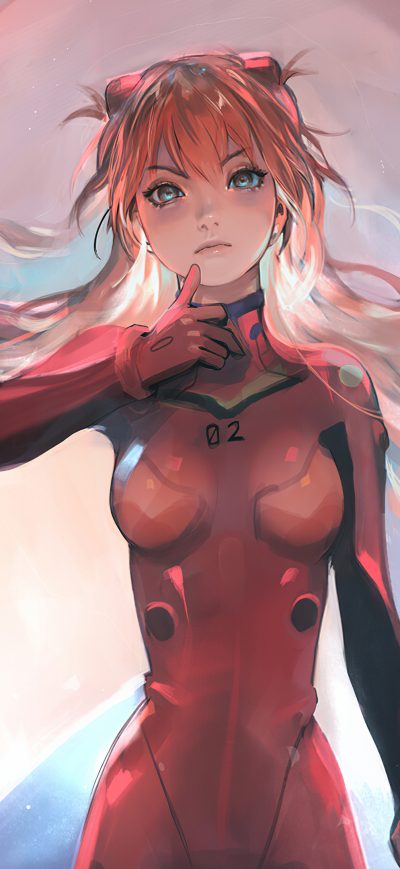 Fond d'écran iPhone Asuka Neon Genesis 2020 4k