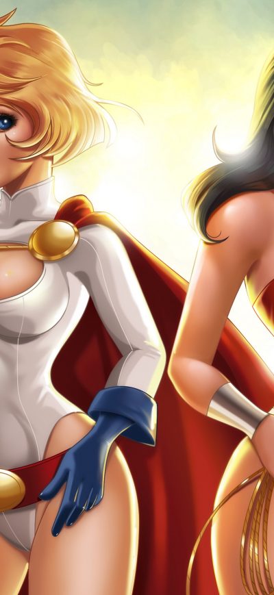 Fond d'écran iPhone Power Girl And Wonder Woman