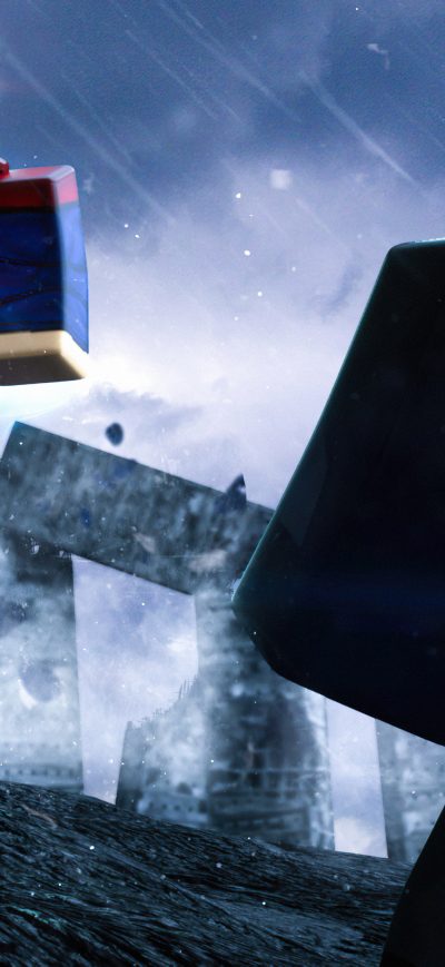 Fond d'écran iPhone Batman Vs Superman Lego 4k