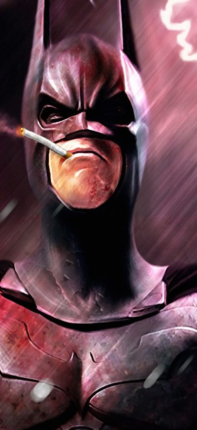 Fond d'écran iPhone Batman Smoking Art