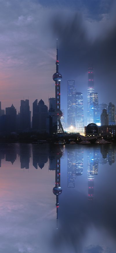 Fond d'écran iPhone Shangai Day Night
