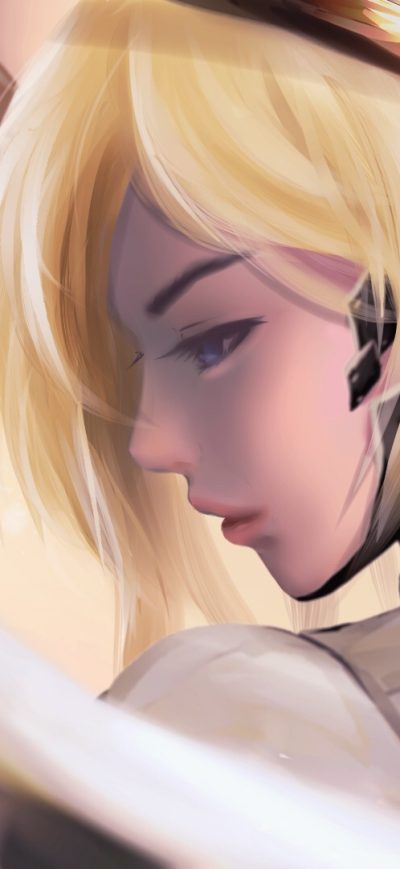 Fond d'écran iPhone Mercy Overwatch Digital Art