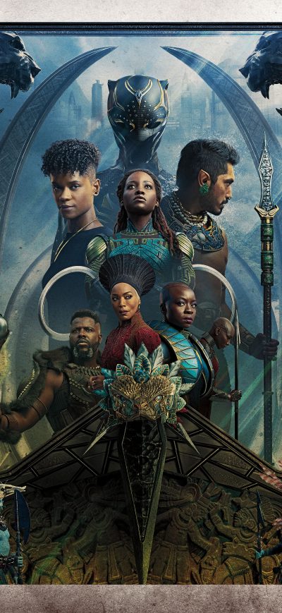 Fond d'écran iPhone Black Panther Wakanda Forever 2022 8k