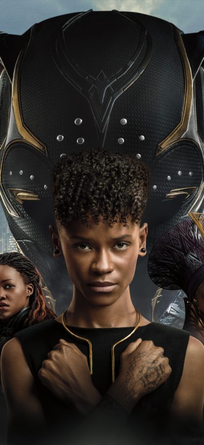 Fond d'écran iPhone Black Panther Wakanda Forever 8k