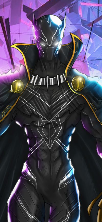 Fond d'écran iPhone Black Panther Digital Art 5k