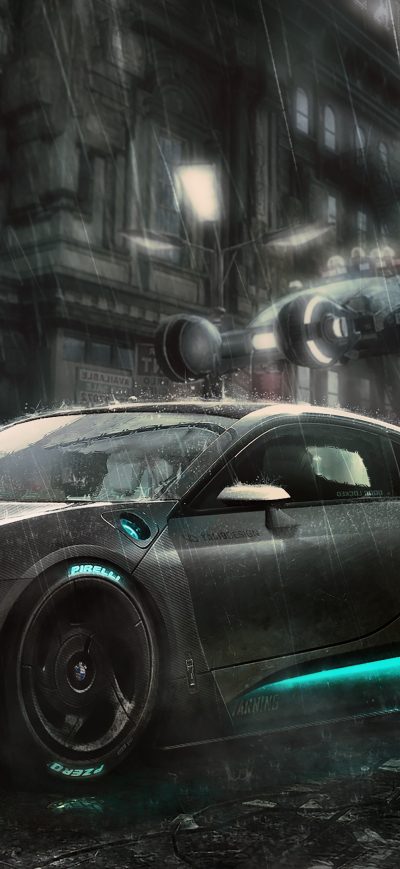 Fond d'écran iPhone Bmw I8 4k Art