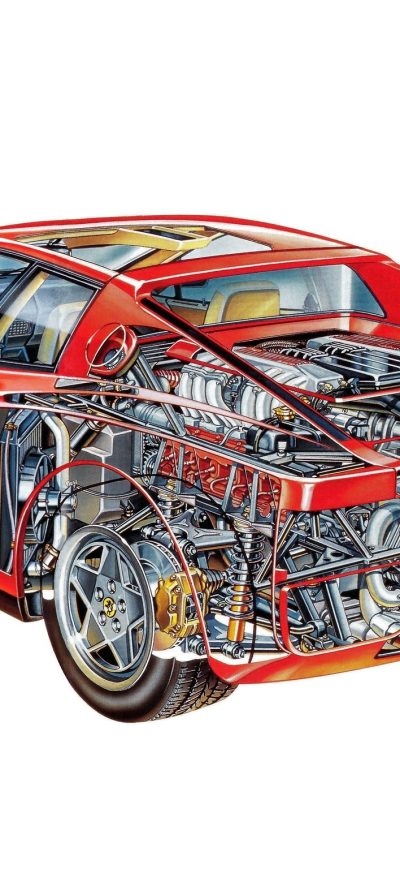 Fond d'écran iPhone Ferrari Sketch