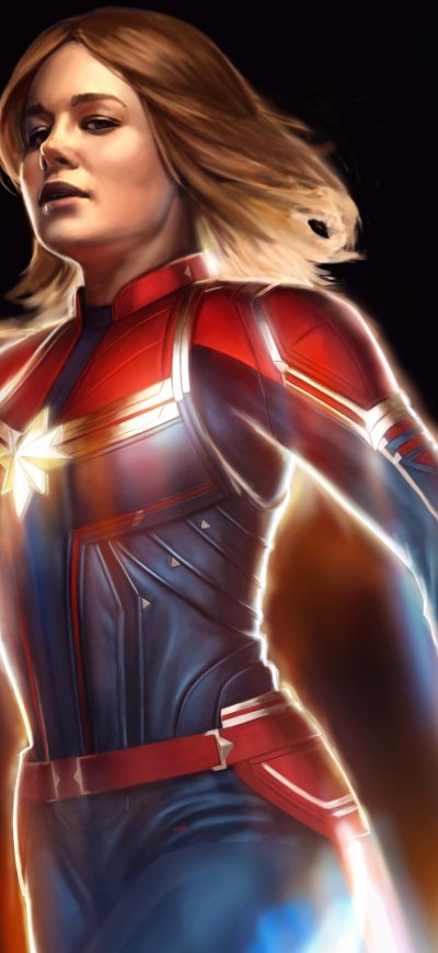 Fond d'écran iPhone Captain Marvel 5k New Artwork
