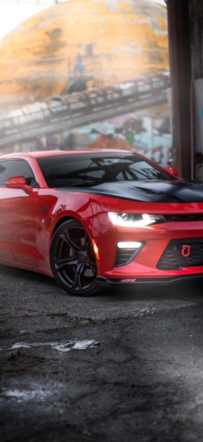 Fond d'écran iPhone Red Camaro 8k