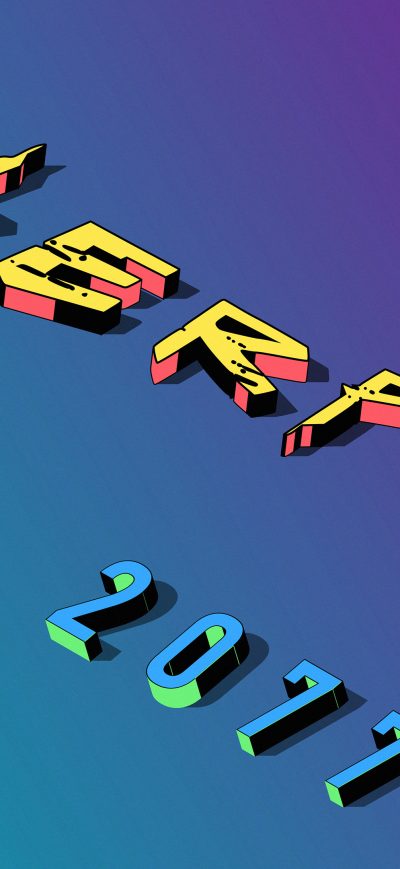 Fond d'écran iPhone Cyberpunk 2077 3d Logo 4k